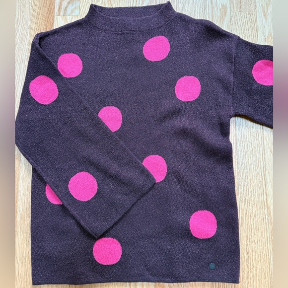 Anthropologie Sweaters - Anthropologie Numph Women's Metallic Polka Dot Pullover Sweater Size XSmall
